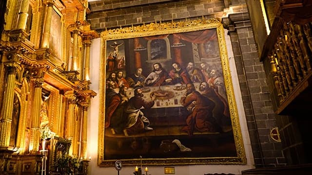 ペルー・クスコのクスコ大聖堂の最後の晩餐
