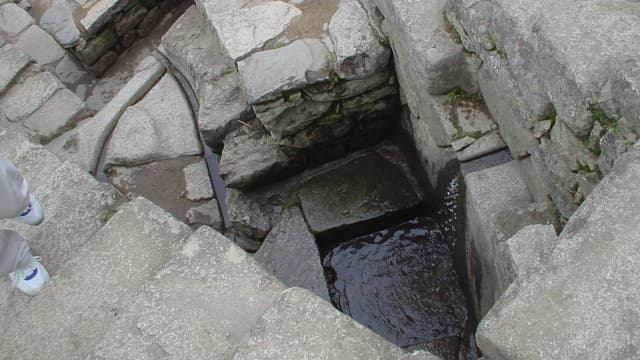 ペルー・マチュピチュの水汲み場