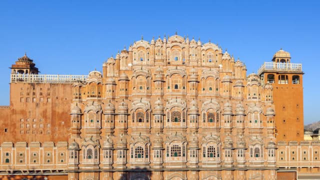 インド・ジャイプルのハワー・マハル（風の宮殿）