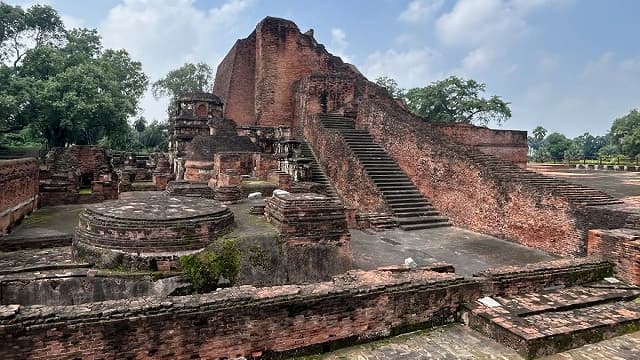 インド・ラージギルのナーランダー僧院跡
