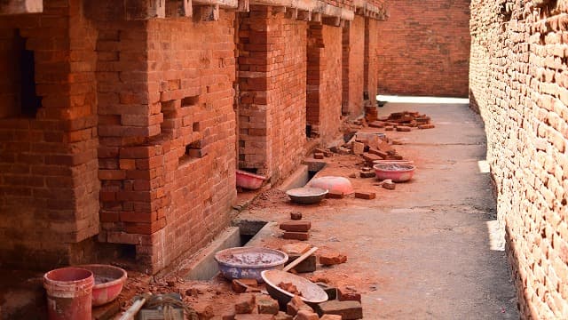 インド・ラージギルのナーランダ僧院跡
