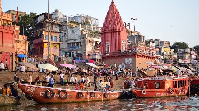 インド・ベナレスのダシャーシュワメード・ガート