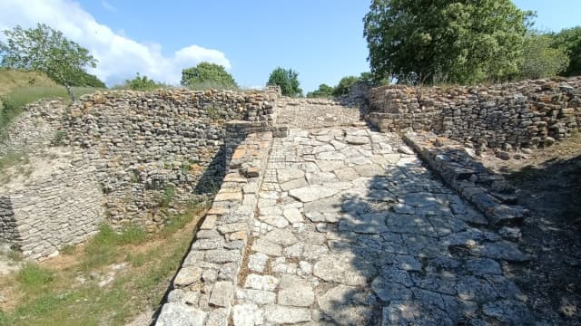 トルコ・チャナッカレのトロイの古代遺跡
