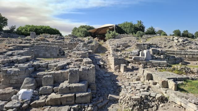 トルコ・チャナッカレのトロイの古代遺跡・トロイの都市跡