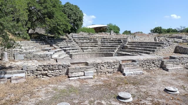 トルコ・チャナッカレのトロイ遺跡・オデオン