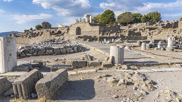 トルコ・イズミルのペルガモン（ベルガマ）の古代遺跡