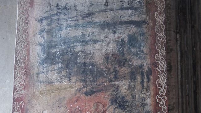 カンボジア・シェムリアップのアンコールワットの落書き