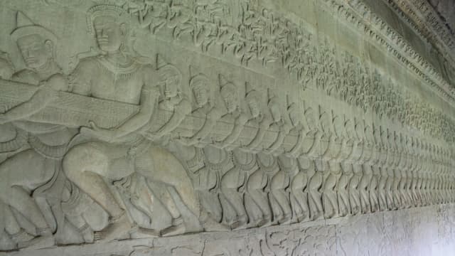 カンボジア・シェムリアップの乳海攪拌