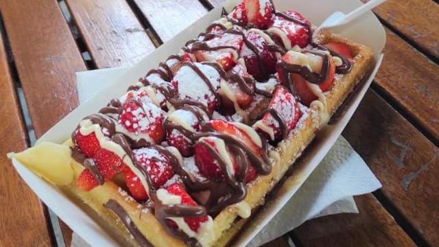 ベルギー料理のワッフル