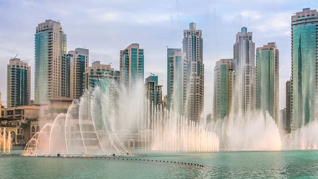 アラブ首長国連邦・ドバイのドバイ・ファウンテン