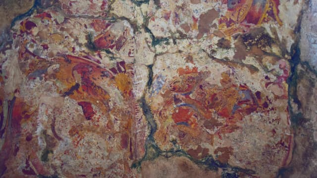 スリランカ・ポロンナルワのランカティラカ寺院（壁画）