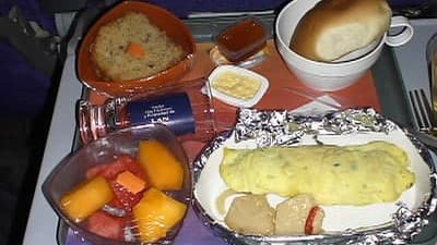 機内食:LAN PERU リマ→ロサンゼルス