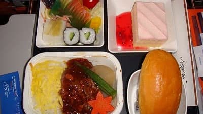 機内食:AEROFLOT 成田→モスクワ