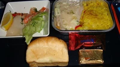 機内食:AEROFLOT モスクワ→イスタンブール
