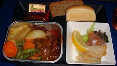 機内食:AEROFLOT イスタンブール→モスクワ
