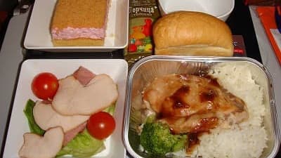 機内食:AEROFLOT モスクワ→成田