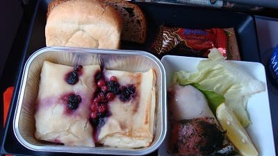 機内食:AEROFLOT モスクワ→成田