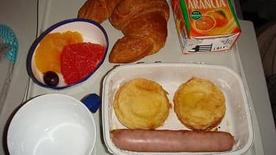 機内食:Alitalia ミラノ→成田