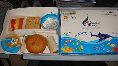 機内食：BANGKOK AIR バンコク→シェムリアップ