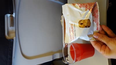 機内食：Alitalia イタリア・ローマ→ギリシャ・アテネ