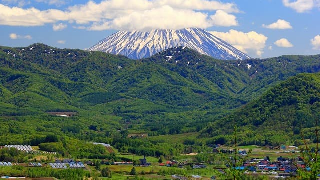 北海道余市郡のカルデラ展望所