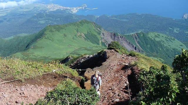 北海道利尻郡の利尻岳登山道