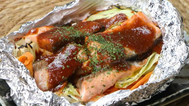 鮭のチャンチャン焼き