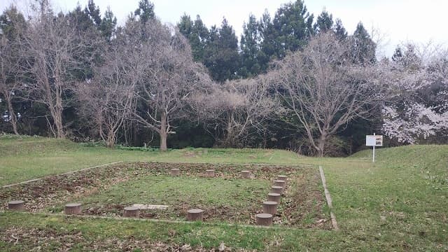 青森県北津軽郡の中里城遺跡