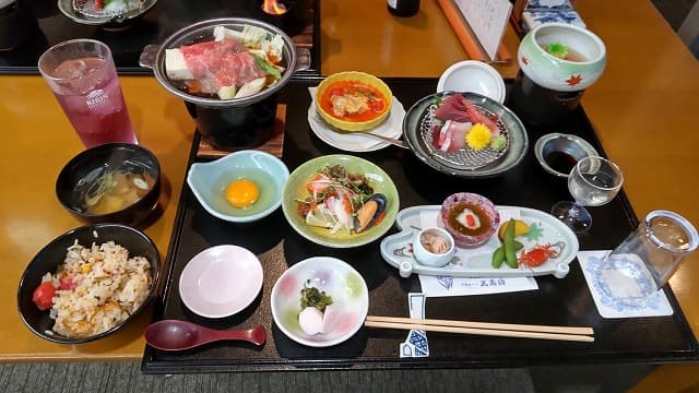 ホテル弁慶坊の夕食