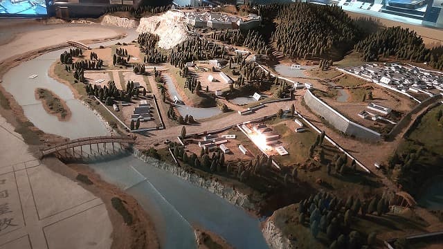 仙台城ジオラマ