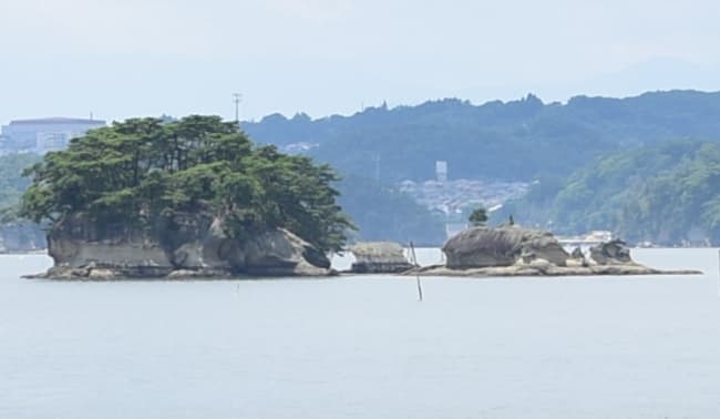 宮城県宮城郡の在城島・鞍掛島
