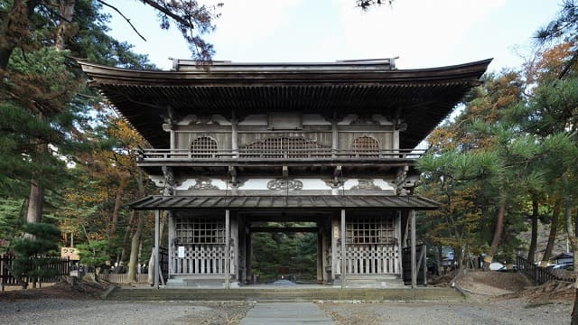 秋田県秋田市の万固山天徳寺