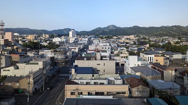 秋田県大館市の大館市街