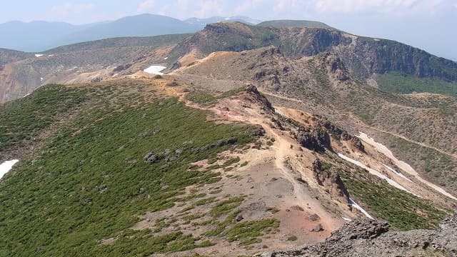 福島県郡山市の安達太良山山頂