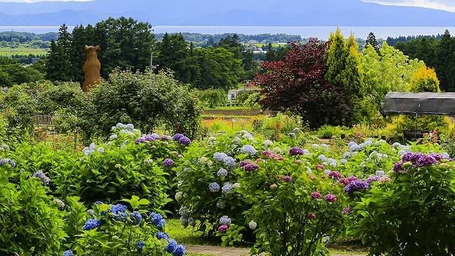福島県耶麻郡の猪苗代ハーブ園