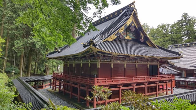 栃木県日光市の二荒山神社の本殿