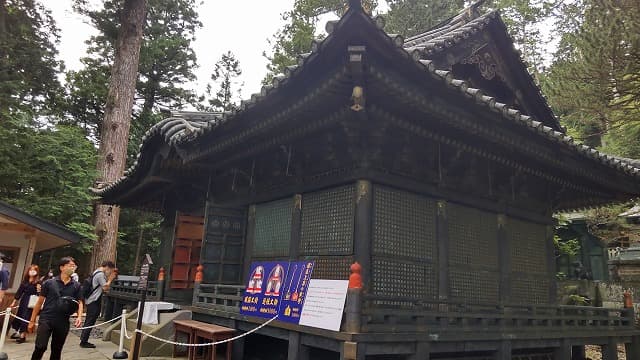 栃木県日光市の奥社拝殿