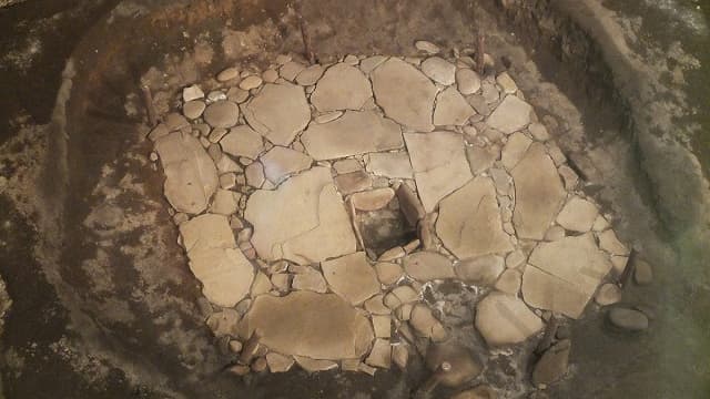 群馬県利根郡の梨の木平敷石住居跡