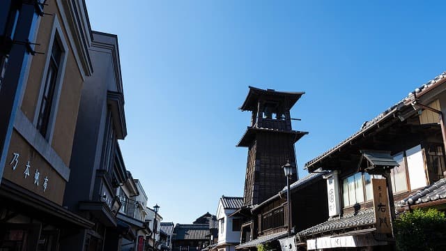 埼玉県川越市の蔵造りの町並み