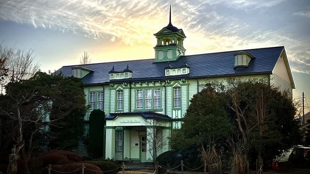 埼玉県東松山市の旧埼玉県立松山中学校校舎