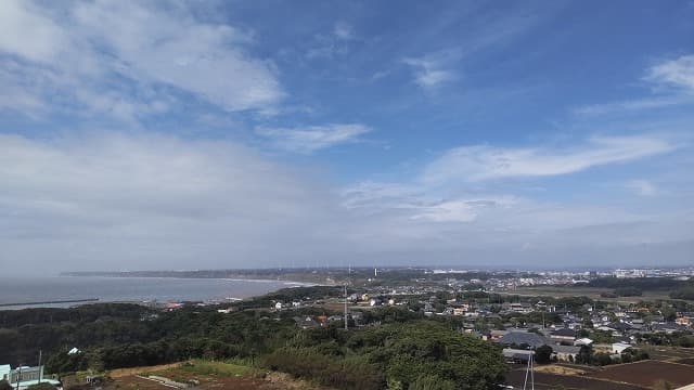 千葉県銚子市の地球が丸く見える丘