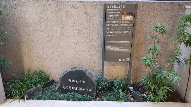 東京都千代田区の滝沢馬琴宅跡の井戸