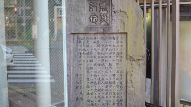 東京都千代田区の関東大震災協力防火の地