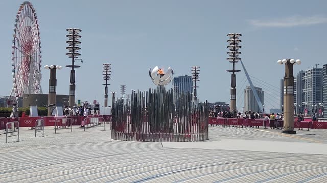 東京オリンピックの有明聖火台