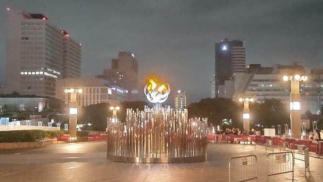 東京オリンピックの有明聖火台