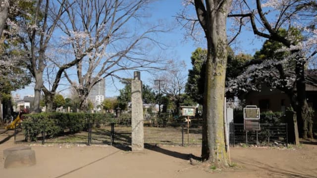東京都台東区の天王寺五重塔跡
