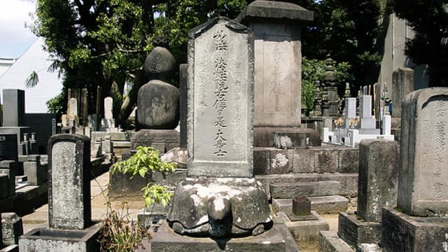 東京都大田区の奥絵師狩野家墓所