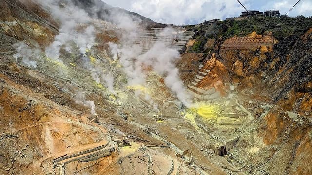 神奈川県足柄下郡の大涌谷