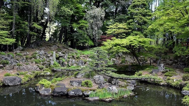 山梨県甲府市の恵林寺庭園