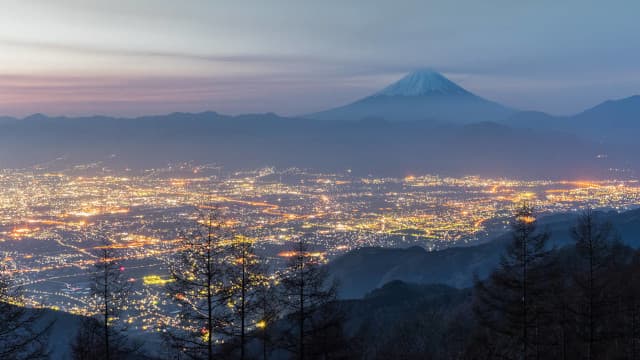 山梨県甲府市街